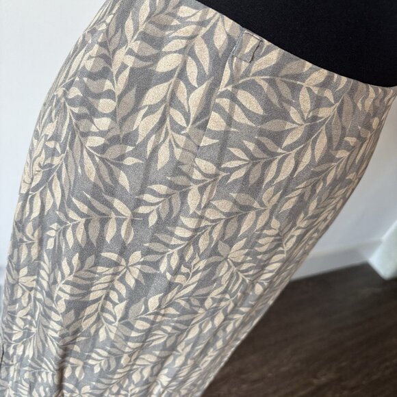 Y2K Banana Republic Womens Silk Midi Skirt Sz 2 Forest Fairy Boho Whimsy - Picture 9 of 15